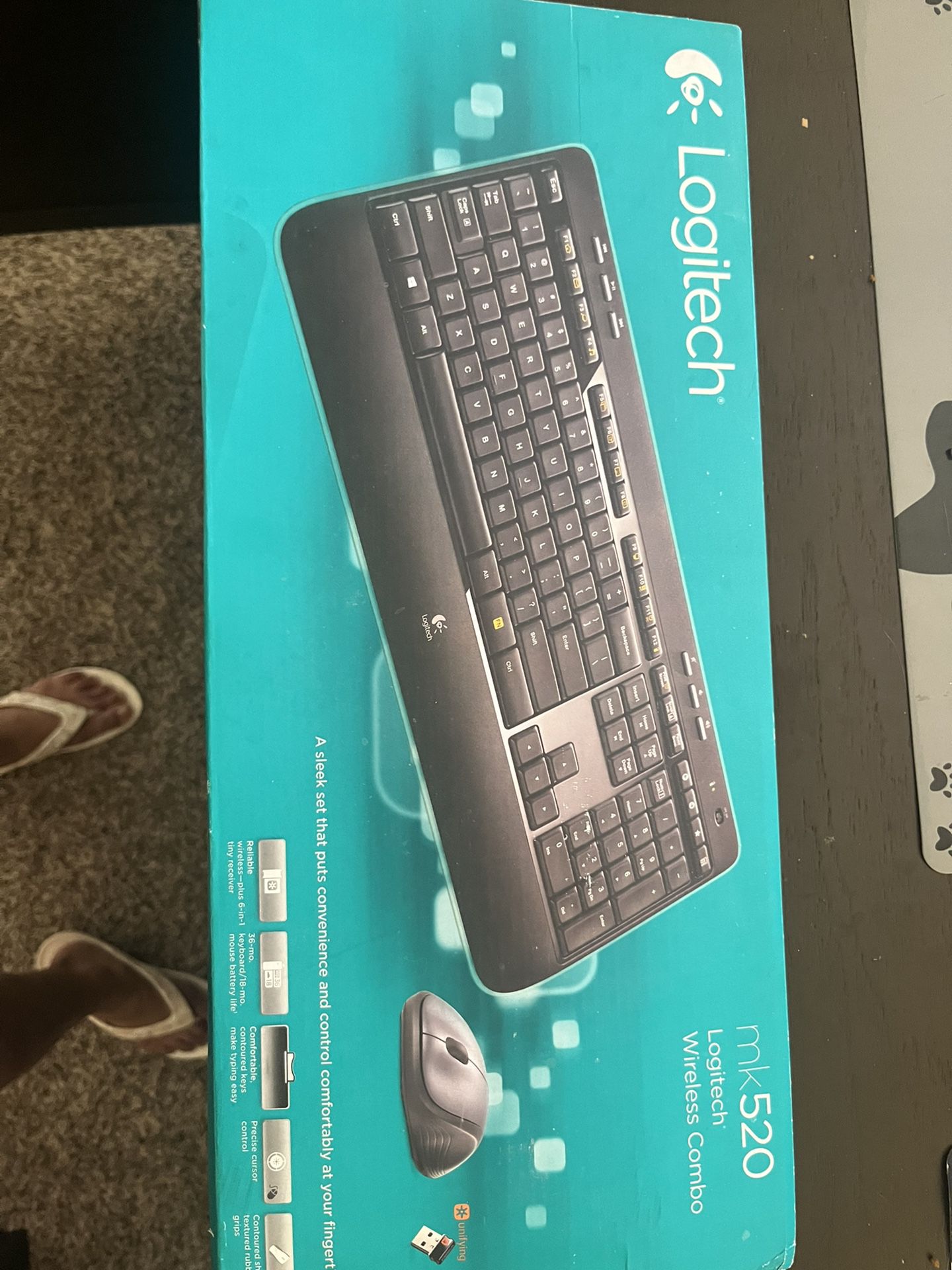 Logitech Wireless Keyboard And Mouse Mk520