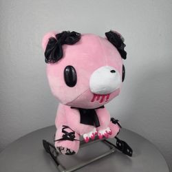 13" Gloomy Bear Pink Black Lace Sitting Plush