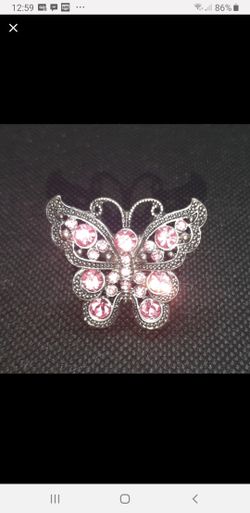 Stunning Butterfly Gemstone Rings Size 5-8