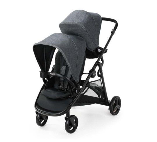 Graco Ready2Grow 2.0 Double Stroller Features Bench Seat and Standing Platform Options, Rafa