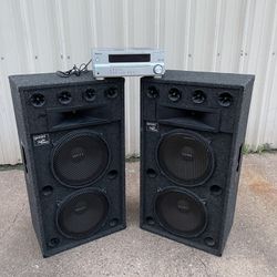 Club Speakers With Pioneer Receiver 1000w 