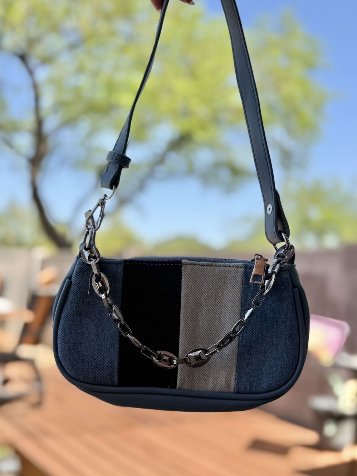Denim Shoulder Bag