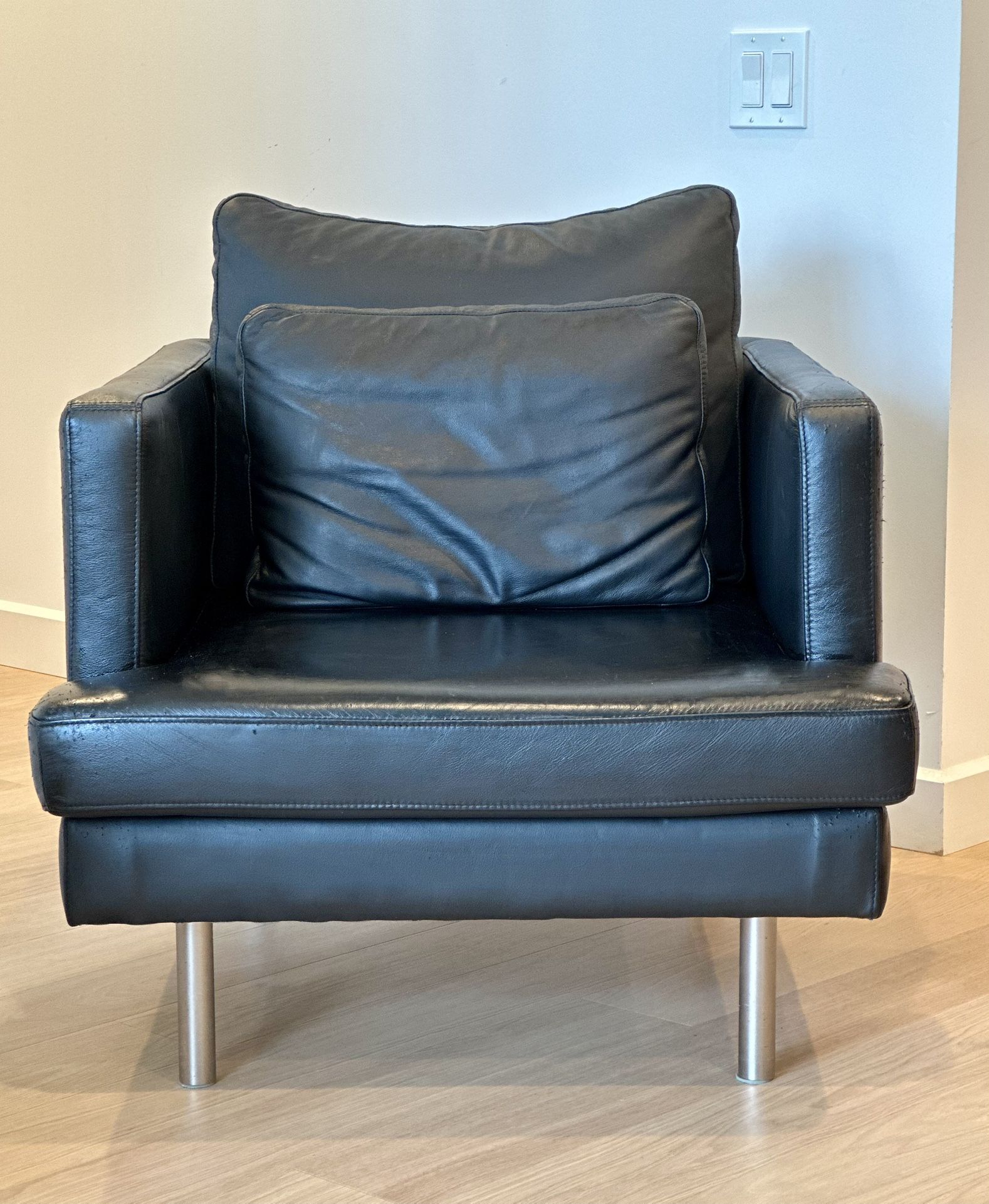 Boconcept Leather Arm Chair - Original Price $2,250
