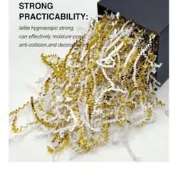 Gold And White Gift Shreds
