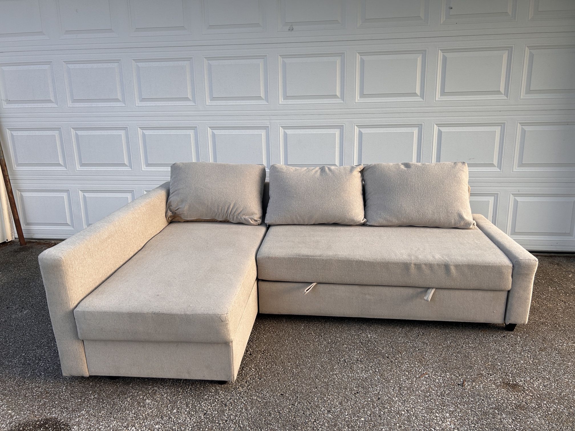 Grey Sectional Couch/sleeper