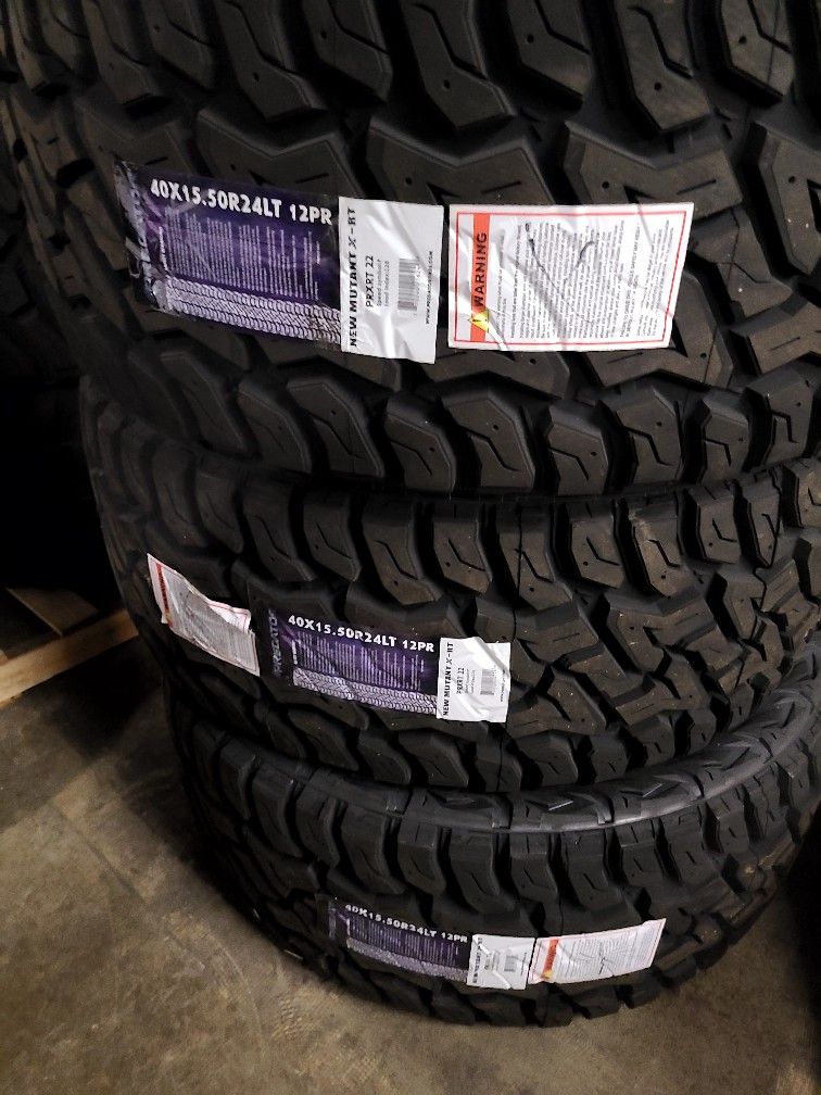 40x15.50x24 Extreme All Terrain Tires NEW