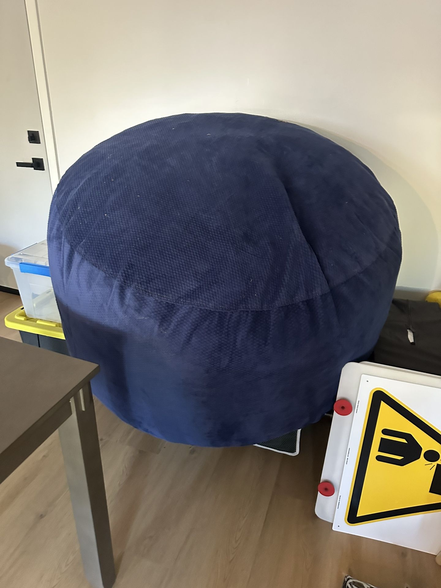 Beanbag converts into queen bed