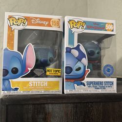 Stitch And Superhero Stitch Funko Pop’s