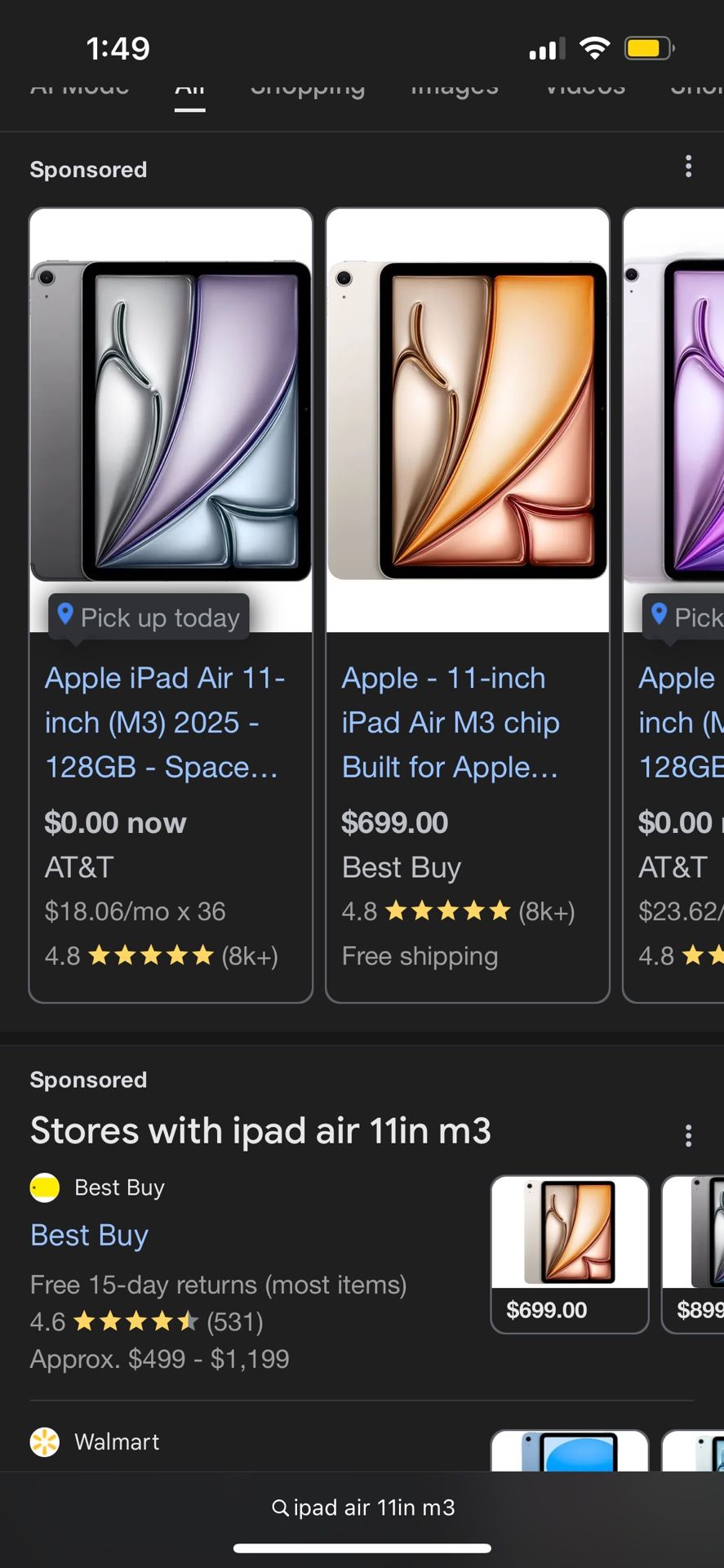 ipad air m3 11in
