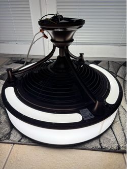 Stile Anderson 22” LED Indoor/Outdoor Bronze Ceiling Fan with speed control/ Remote