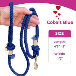 Handmade Cotton Dog Leash 5ft