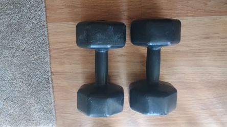 x2 10lbs dumbbells