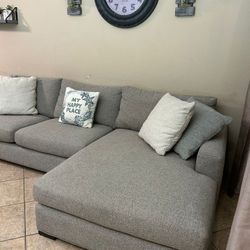 High Quality Grey Sectional Couch From McCreary Modern 