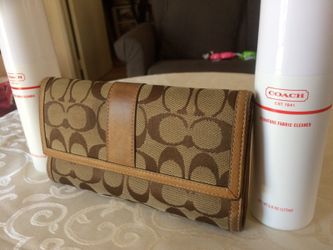 Coach wallet n cleaners.