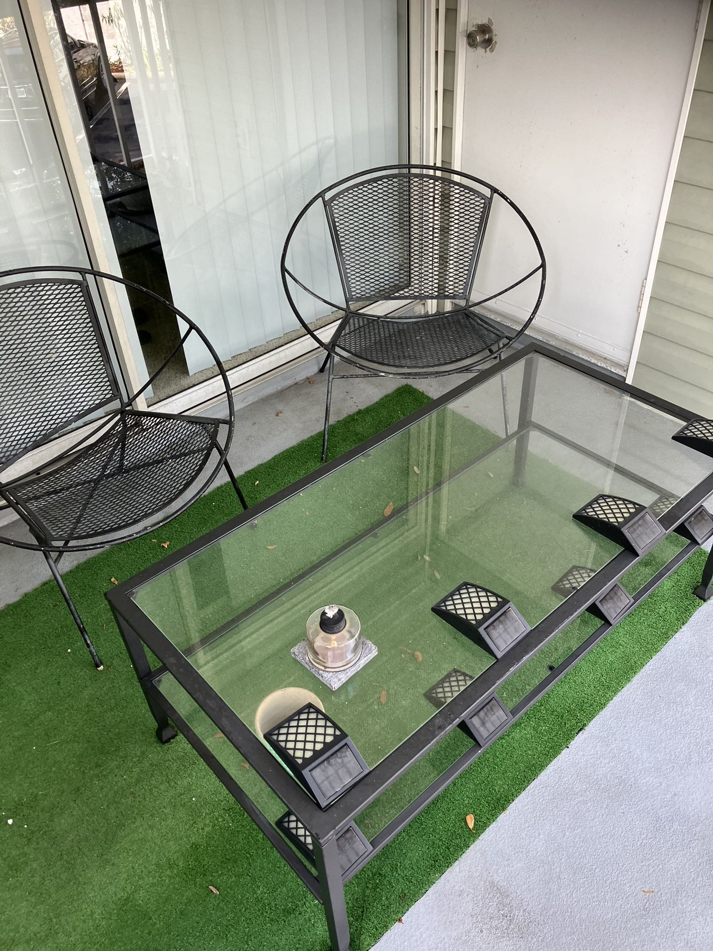 Outside Seating Set Up