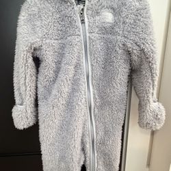 North Face 12-18m one piece bunting