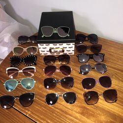 Bundle Of 17 Sunglasses And Eyelashes  Box