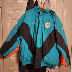 Dolphins Reebok Hooded Jacket