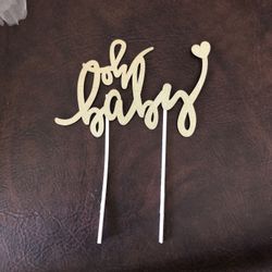 oh baby cake topper