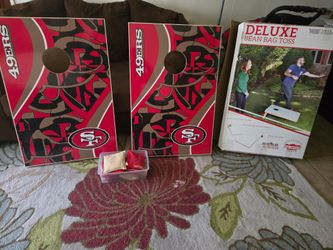 SF 49ers Deluxe Bean Bag Toss Cornhole Set