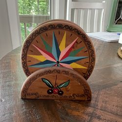 Set Of  4 Vintage Wooden Coasters $25 OBO