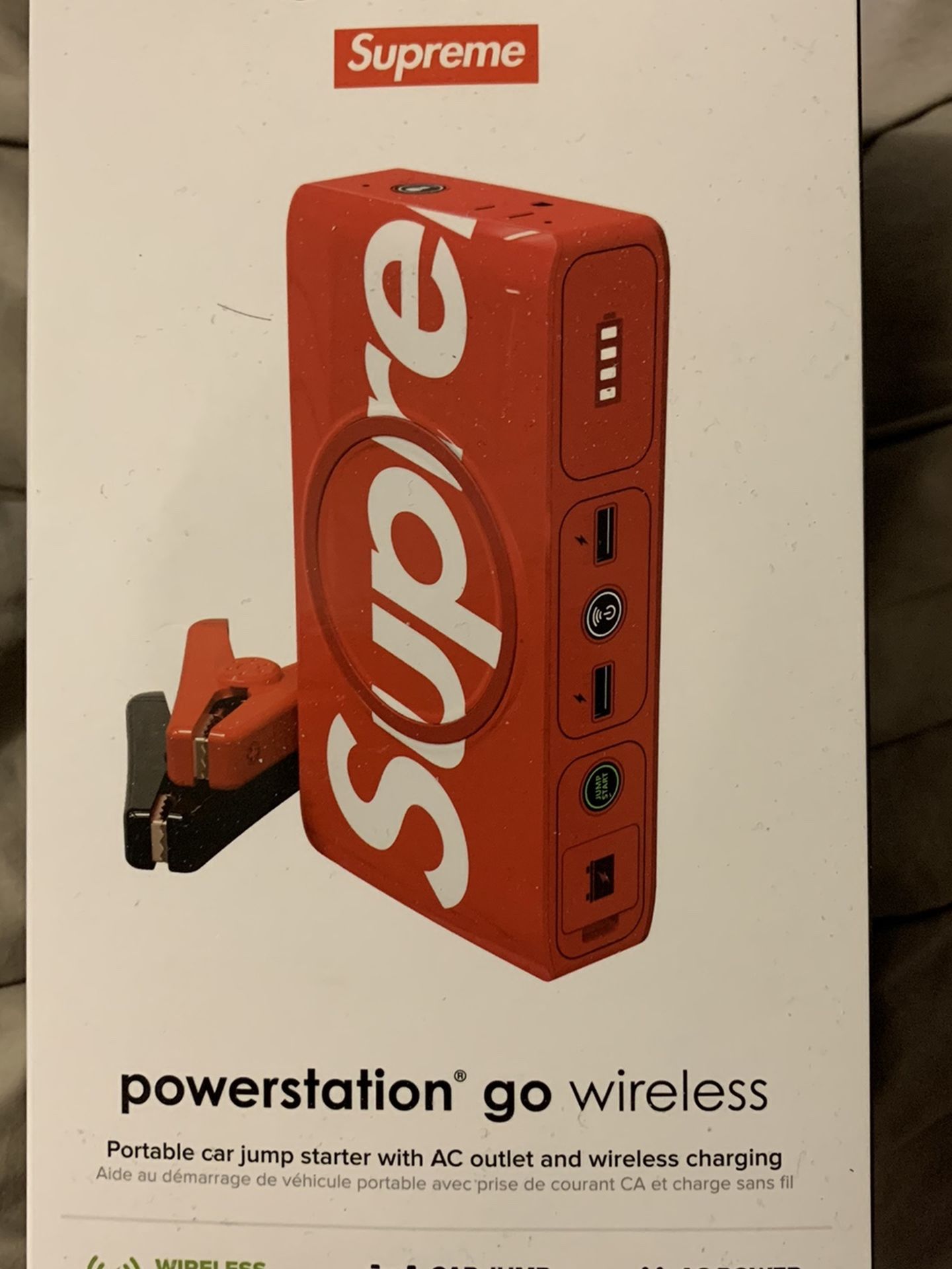 Supreme®/mophie® powerstation wireless Supreme Mophie Powerstation Wireless XL Black - SS19 - US Supreme