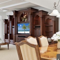 Custom Mahogany Wall Unit