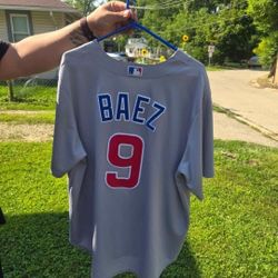 Majestic Chicago Cubs Baez/Contreras XL Baseball Jersey