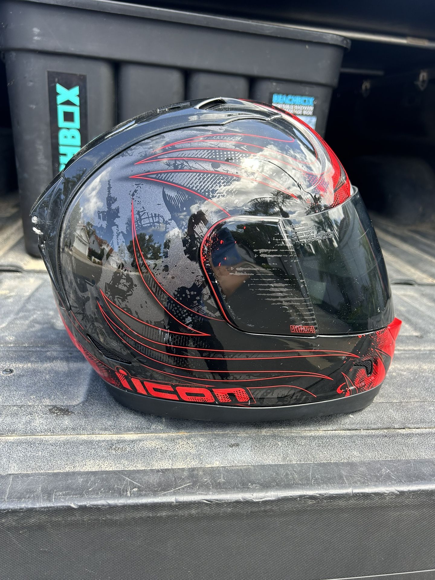 Icon alliance threshold Motorcycle Full Face Helmet DOT