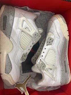 Air Jordan 4 Retro White Cement GS/ Jordan 4 Oreo