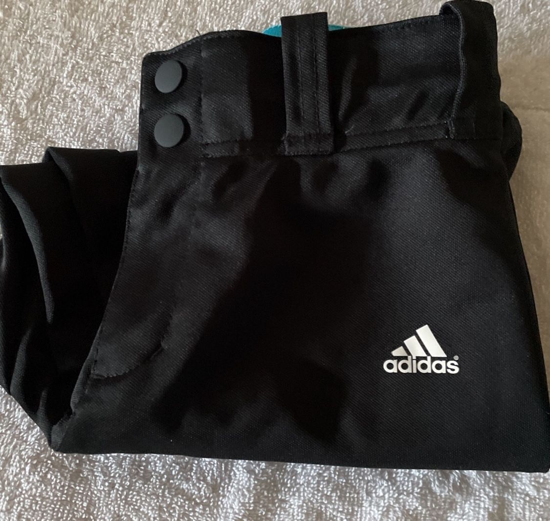 adidas Youth Baseball / Softball Pants Sz L Black