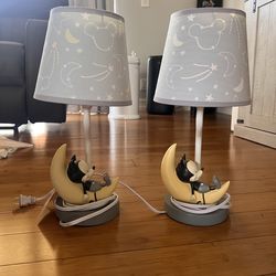 Mickey lamps nursery baby