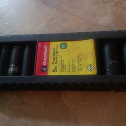 GreatNeck 9pc Standard Deep Impact Socket Set 