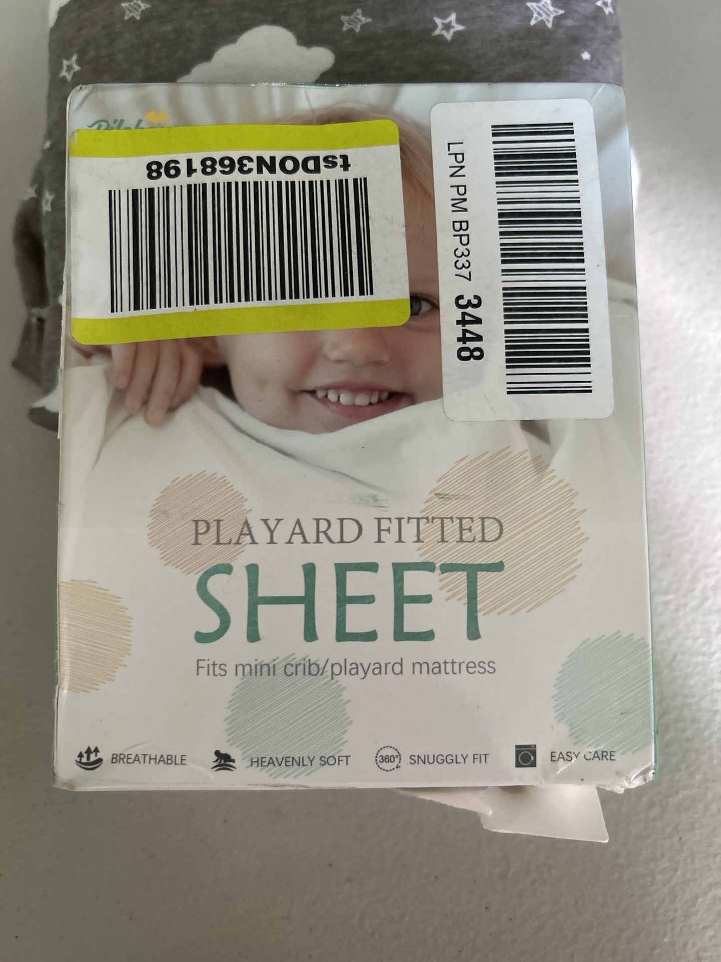 Set of 4 sheets for Pack n Play