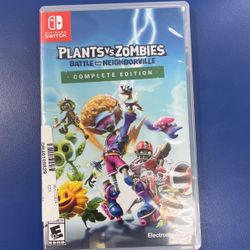 Nintendo Switch Plants Vs Zombies 