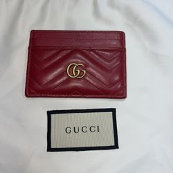 GUCCI GG Marmont leather card holder