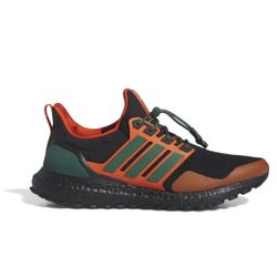 adidas Black/Orange Unisex UM Miami Hurricanes Ultraboost 1.0 Running Shoe