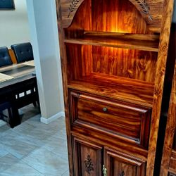Real Wood Shelf Display CABINET Multiuse