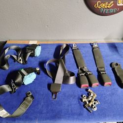 Chevy Silverado 1500 OEM  Gray  Complete Rear Seat Belts 99-06