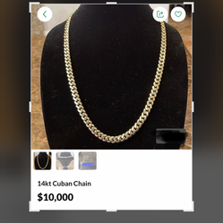 24 “ 14kt gold chain I’m firm on the price
