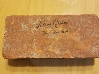 SIGNED JOHNNY PESKY 2004 FENWAY PARK BRICK JSA