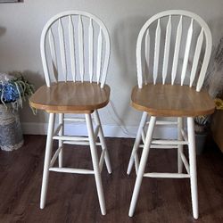 Two Barstools Vintage Farmhouse