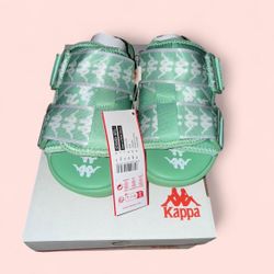 Kappa mint green and white sandals