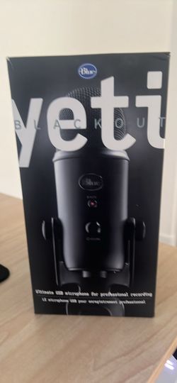 Blue Yeti USB Microphone Blackout Edition