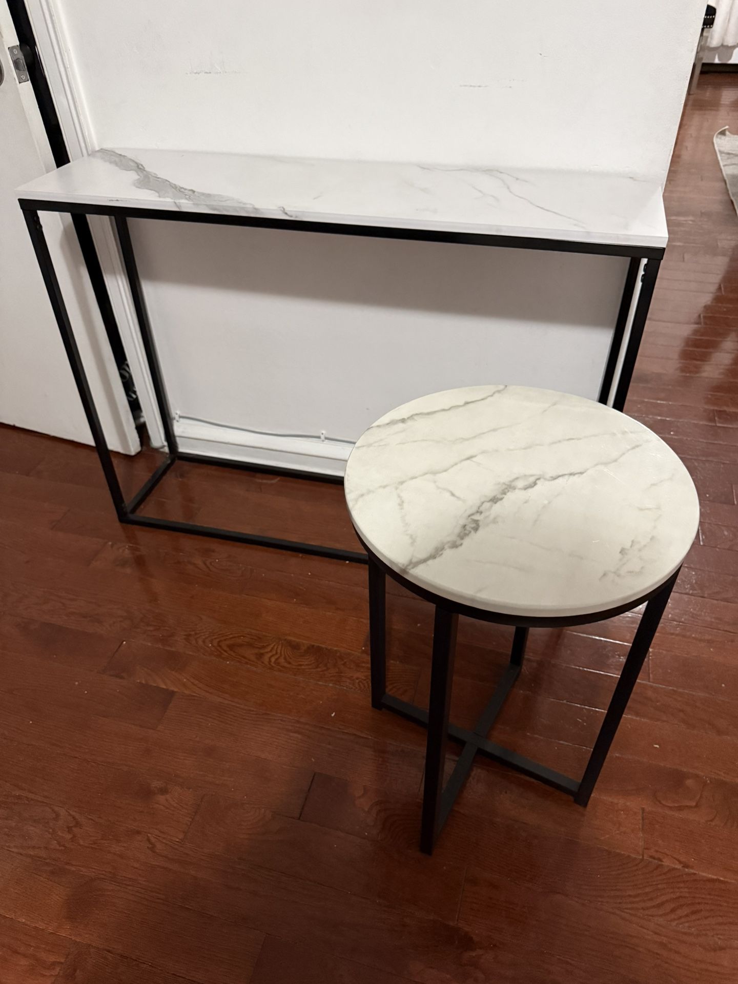 Marble Console & Side Table