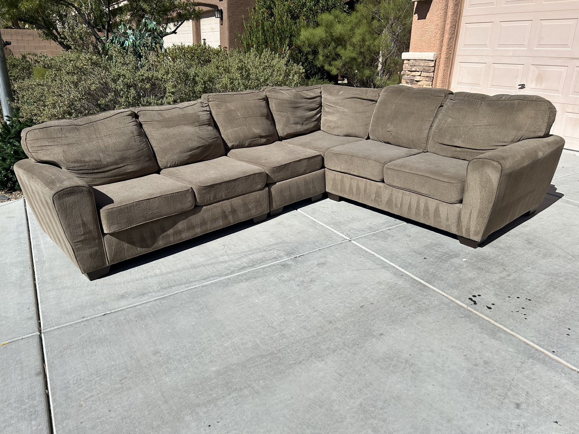 4-piece Light Brown Sectional