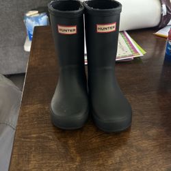 Hunter Black Rain Boot- Toddler