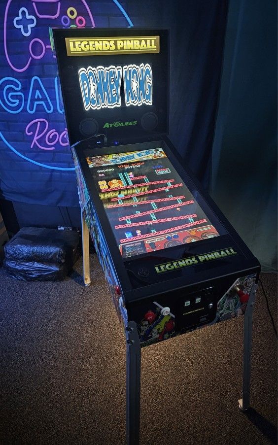 Retro Gaming Legends Virtual Pinball Machine With Over 750 Tables and Vertical Arcade Games