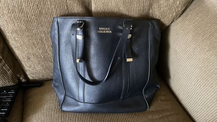 Versace Collection Black Leather Tote