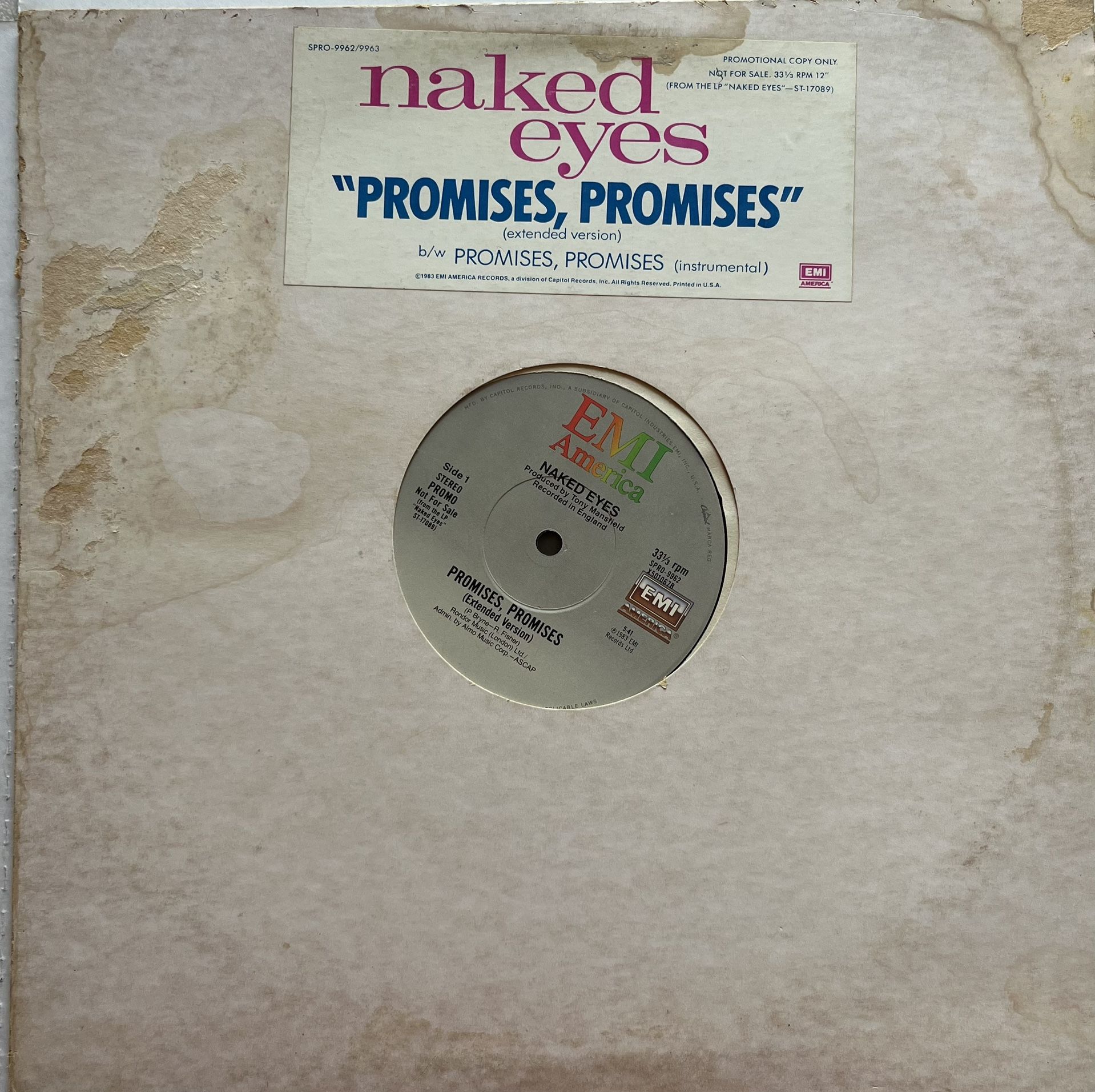Naked Eyes -Promises, Promises